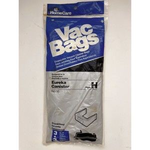 Home Care EUREKA CANISTER/Style H #16 VACUUM BAGS & FILTERS 3 Bags + 3 Filters